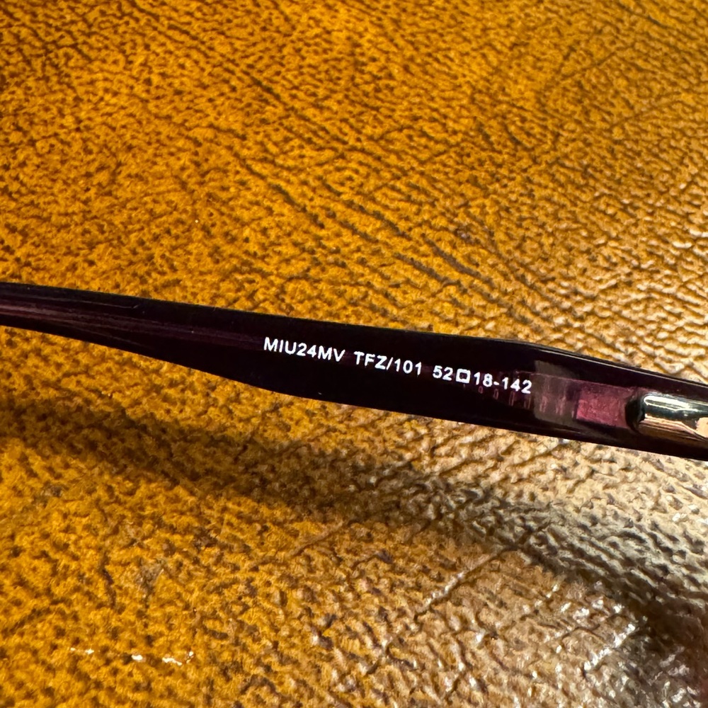 Miu Miu purple Cat Eye Glasses - Picture 5 of 5